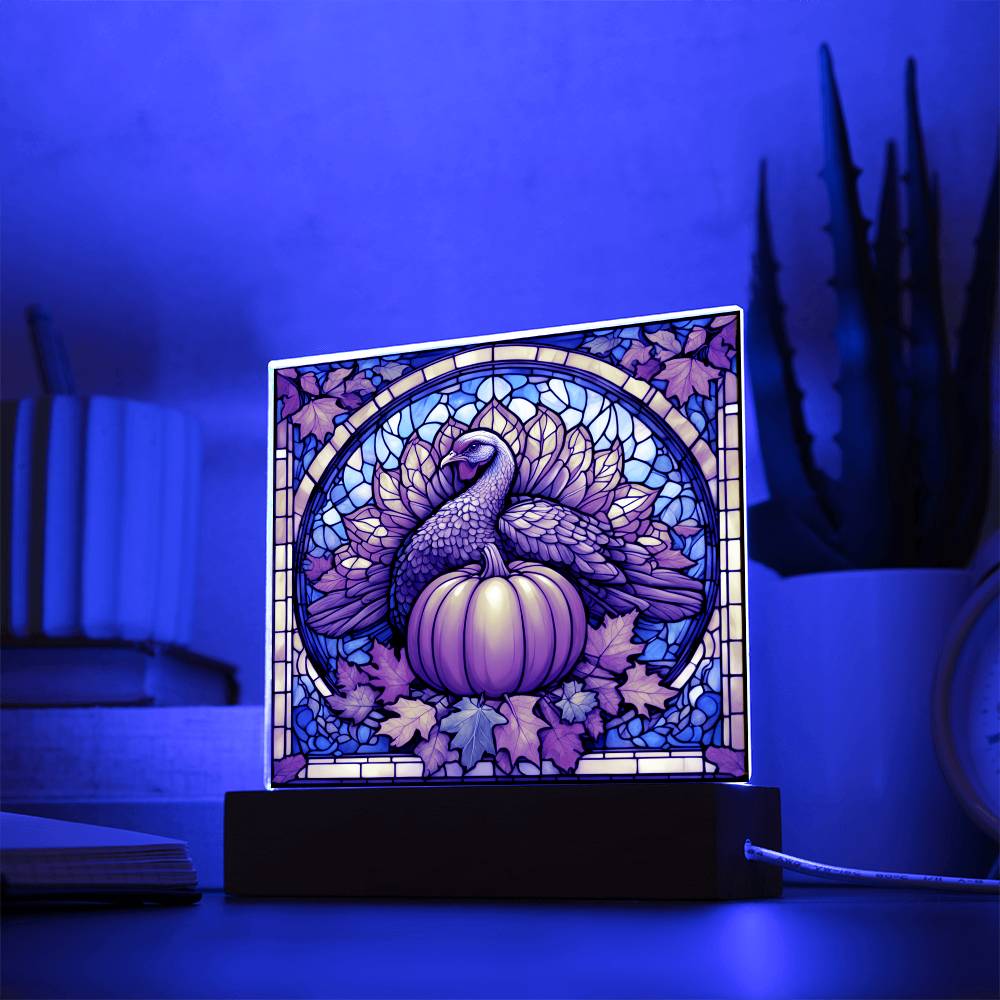 Pumpkin _ Turkey-Night Light Square Acrylic