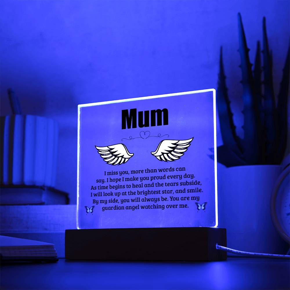 Mum | I Miss You | Memorial Acrylic Plaque