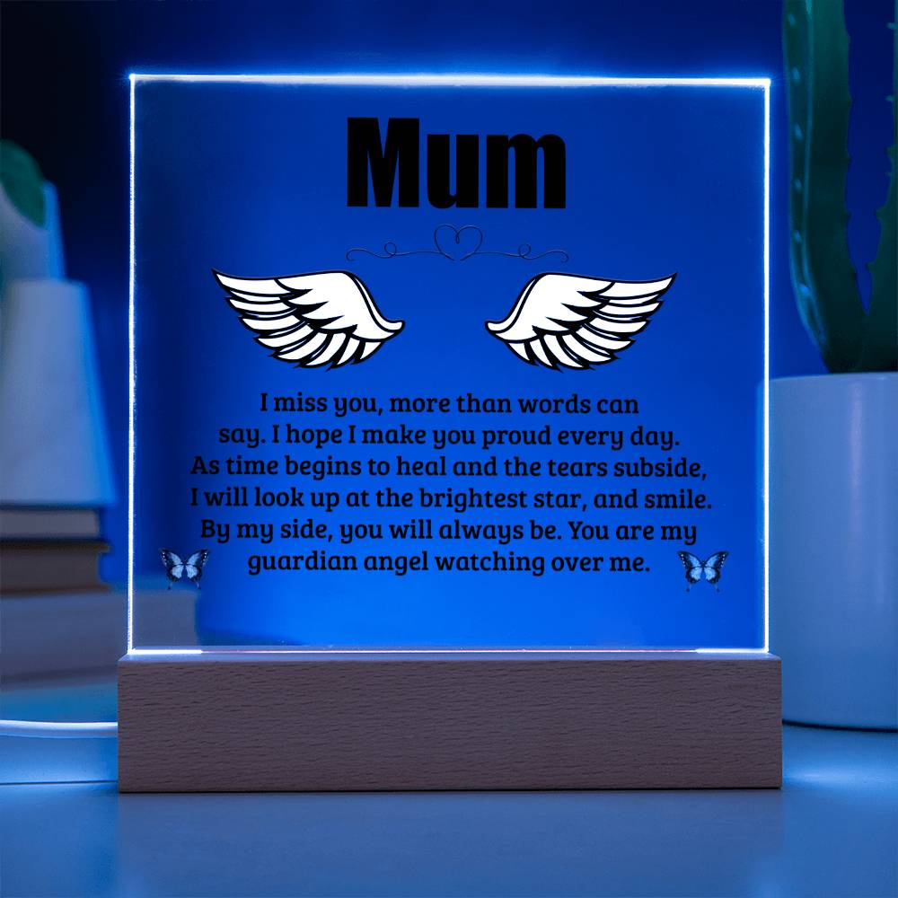 Mum | I Miss You | Memorial Acrylic Plaque