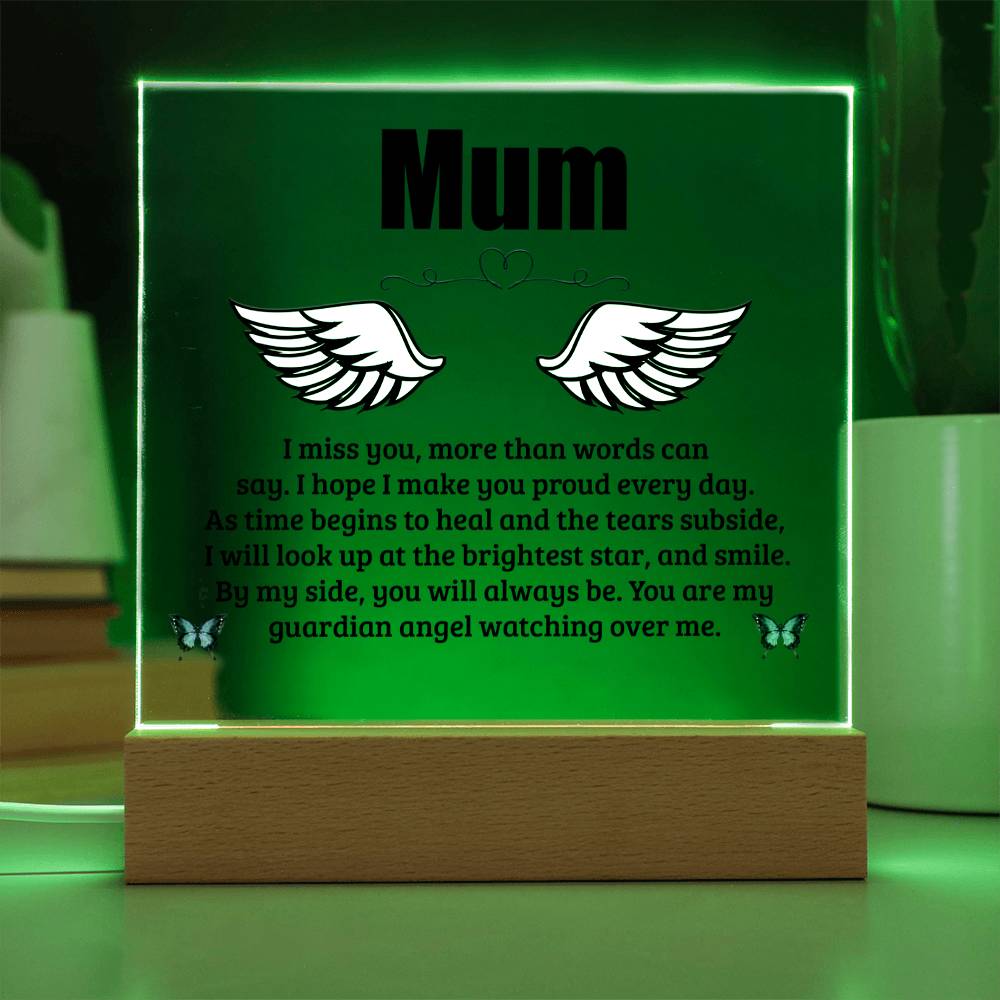 Mum | I Miss You | Memorial Acrylic Plaque