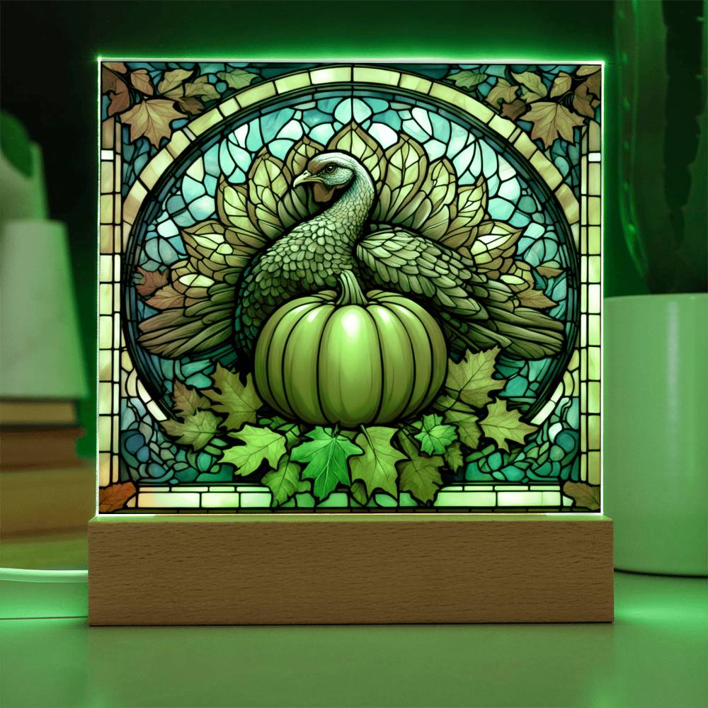 Pumpkin _ Turkey-Night Light Square Acrylic
