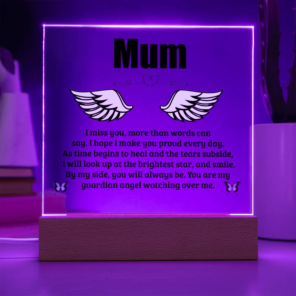 Mum | I Miss You | Memorial Acrylic Plaque