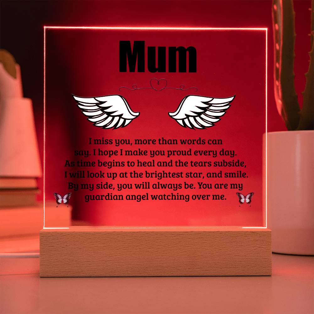 Mum | I Miss You | Memorial Acrylic Plaque