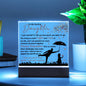 To My Darling Daughter | Every Moment | Night Light Square Acrylic