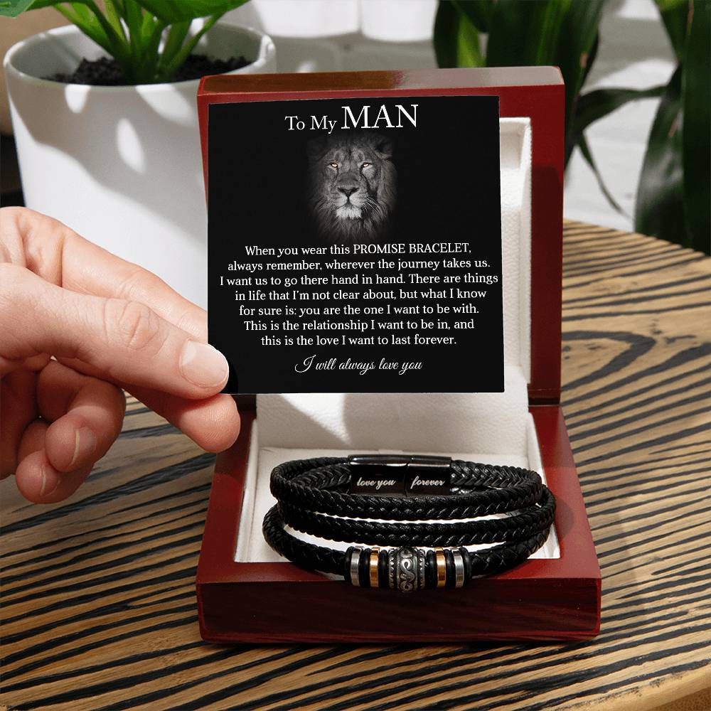 To My Man | Hand in Hand | Promise Bracelet