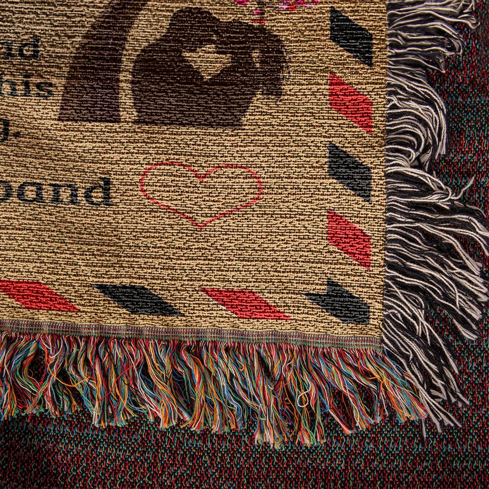 To My Wife - Big Hug - Heirloom Woven Blanket