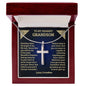 To My Grandson | Beautiful Chapters | Personalized Stainless Cross Necklace