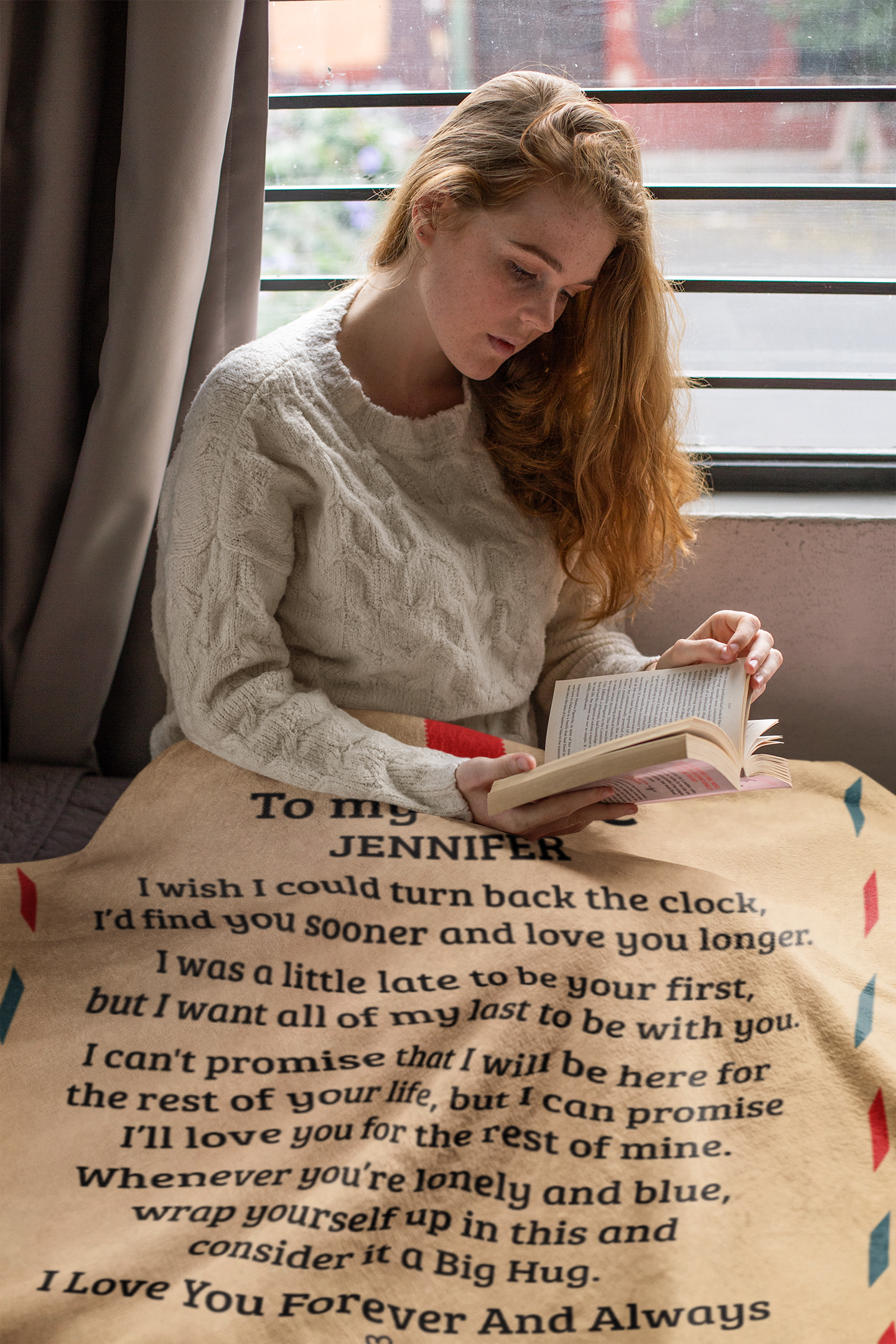 To My Wife | Big Hug | Personalized Throw Blanket 50*60