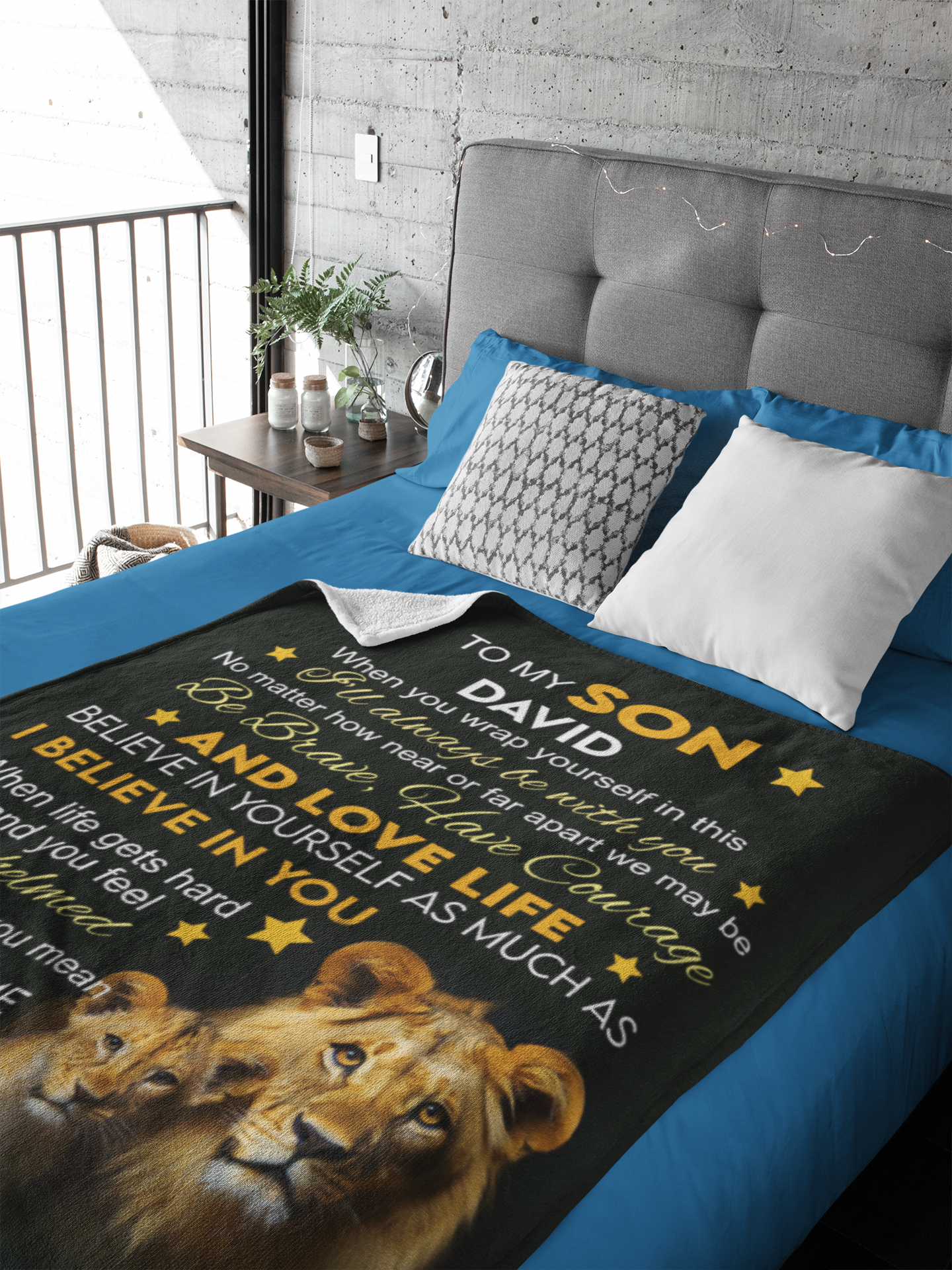 To My Son | Love Life | Personalized Throw Blanket 50*60