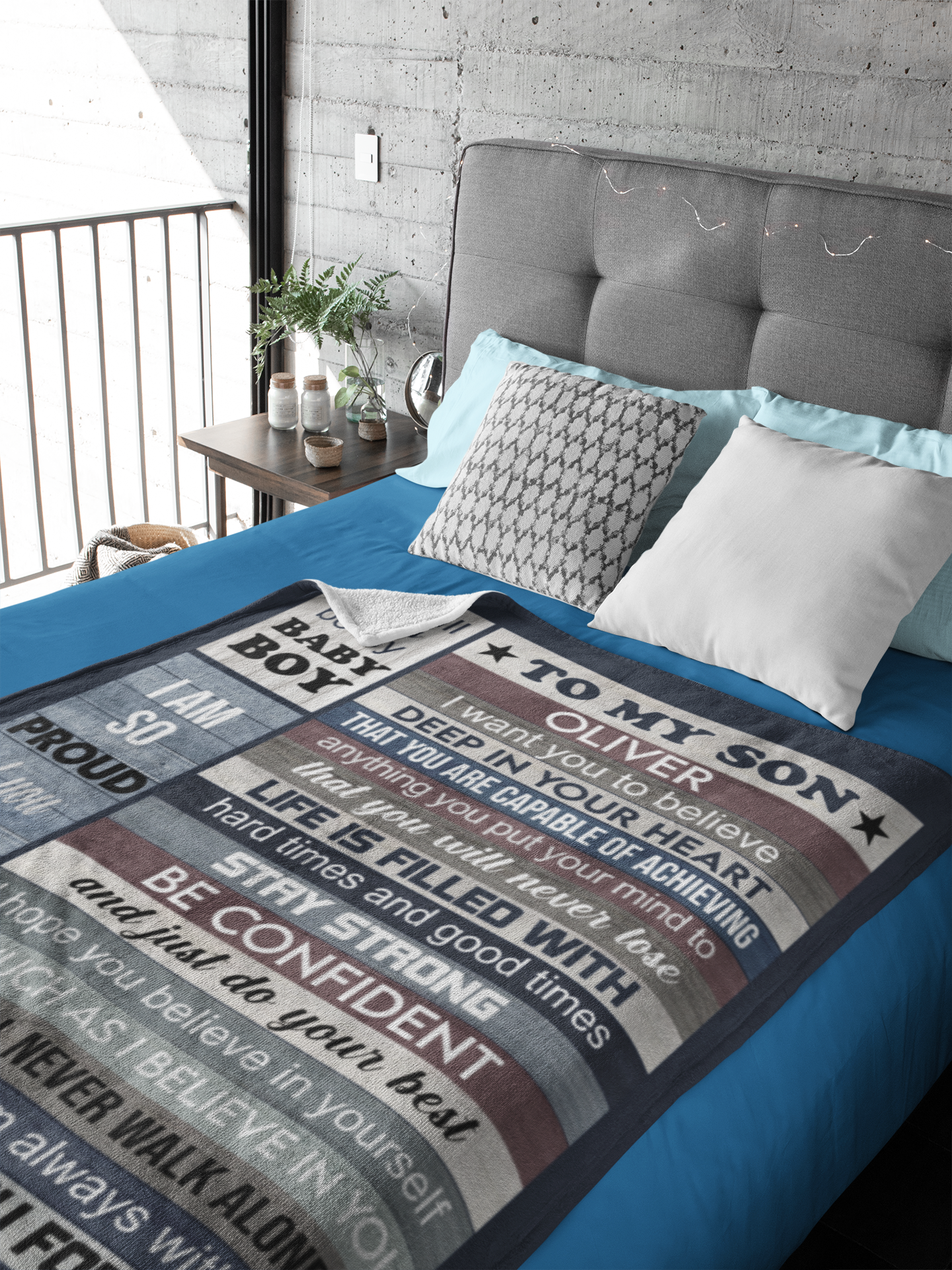 To My Son |Be Confident | Personalized Throw Blanket 50*60 V2