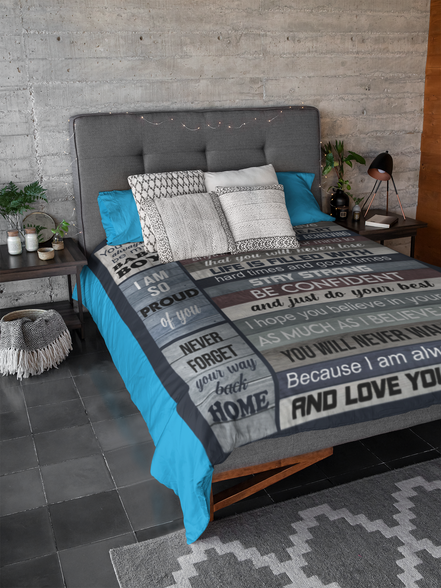To My Son |Be Confident | Personalized Throw Blanket 50*60 V2