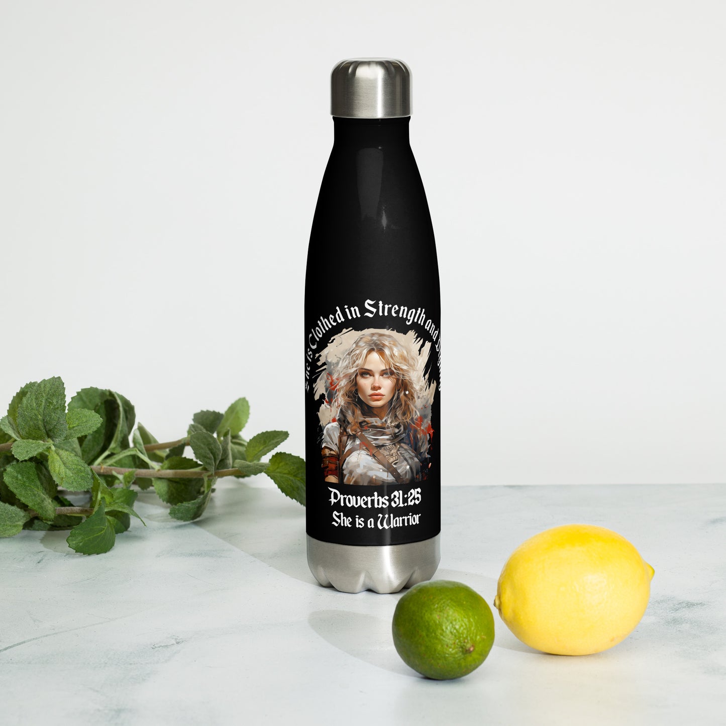 She is a Warrior | Stainless Steel Water Bottle