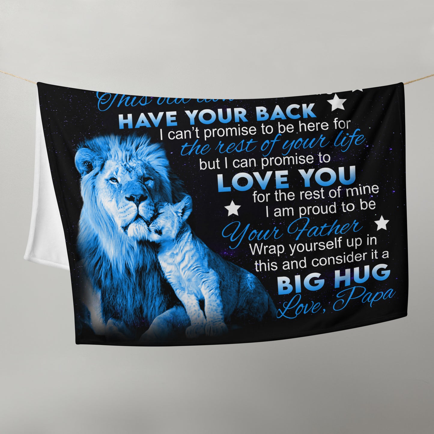 To My Daughter Chloe - From Papa - Throw Blanket 50*60