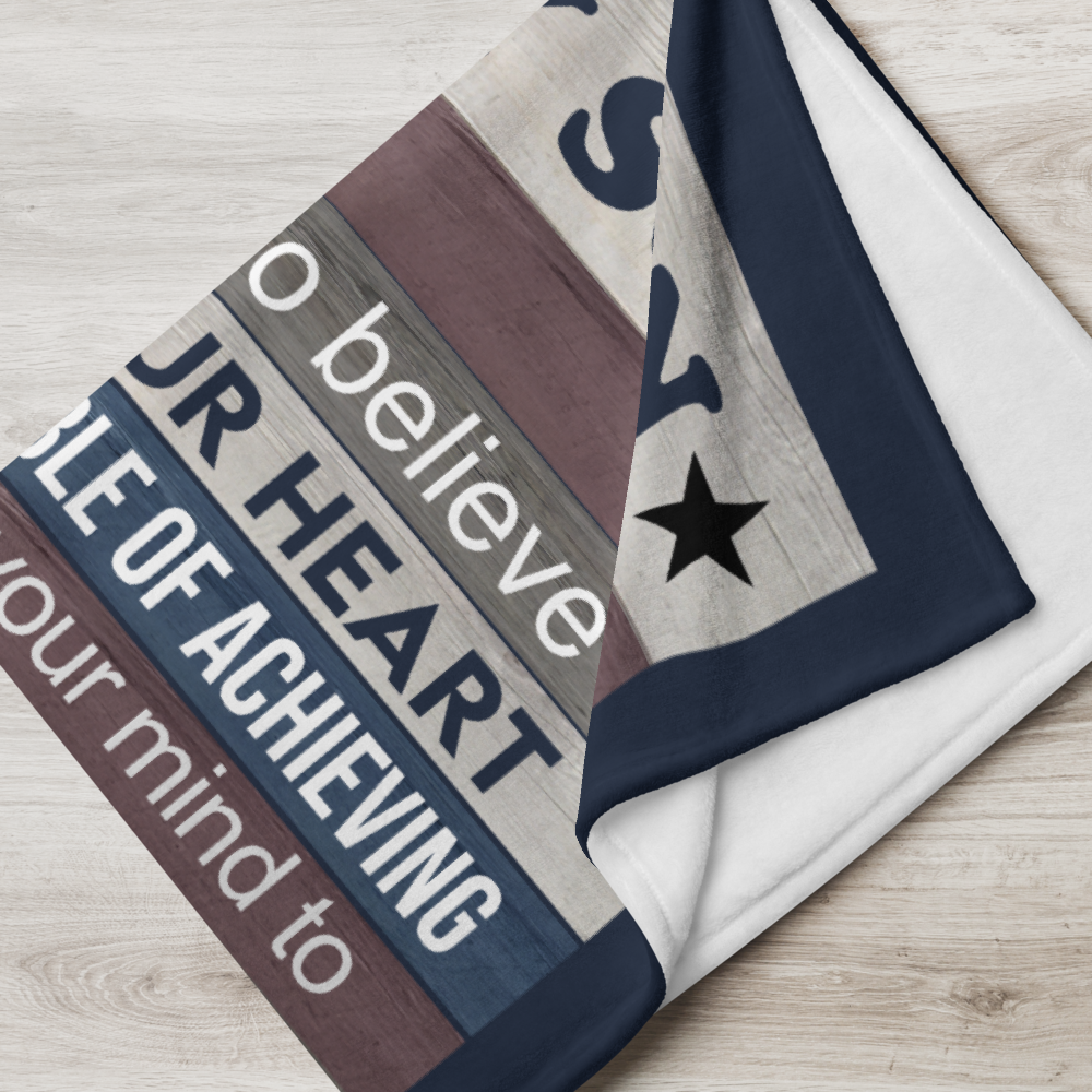 To My Son |Be Confident | Personalized Throw Blanket 50*60 V2