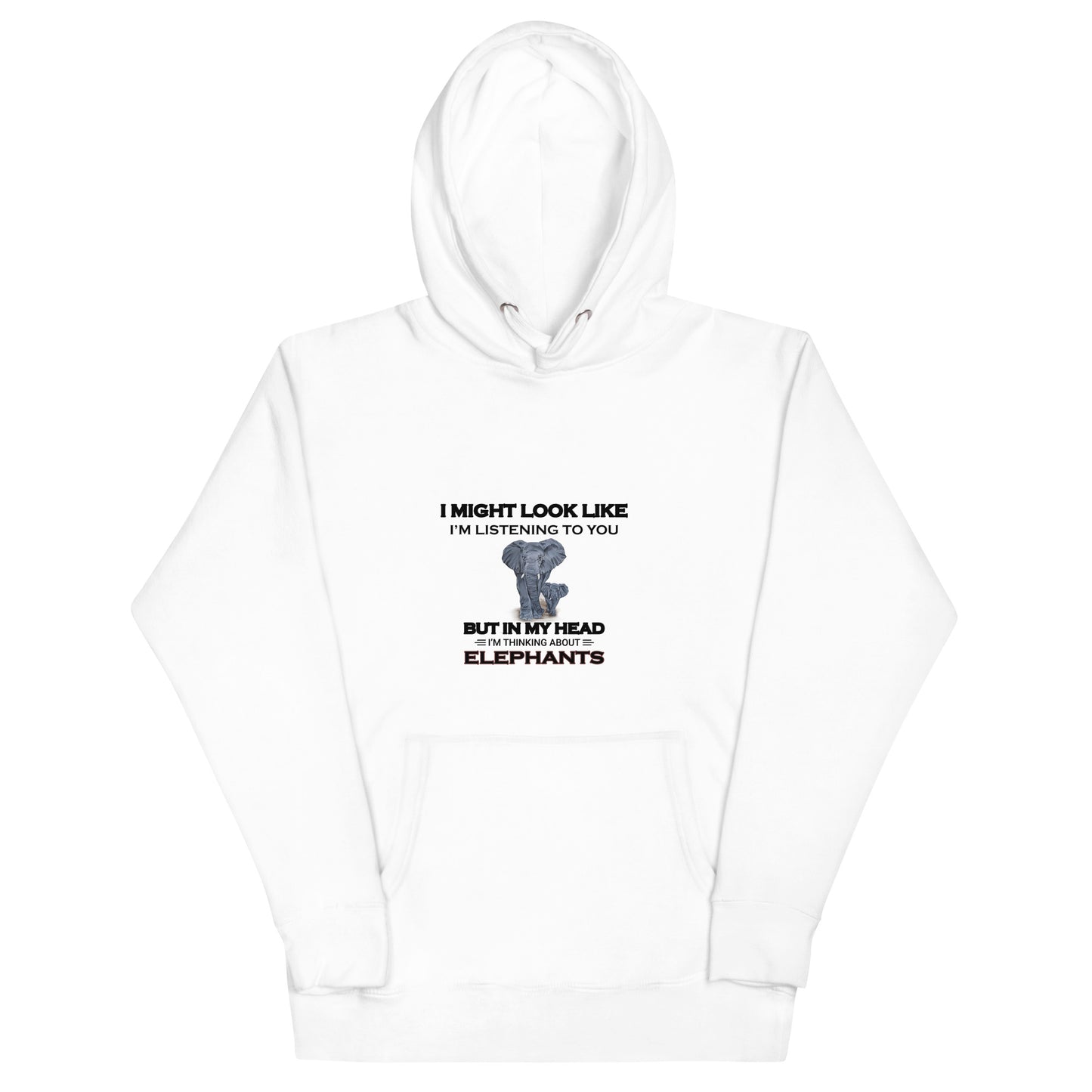 Thinking About Elephants | Unisex Hoodie