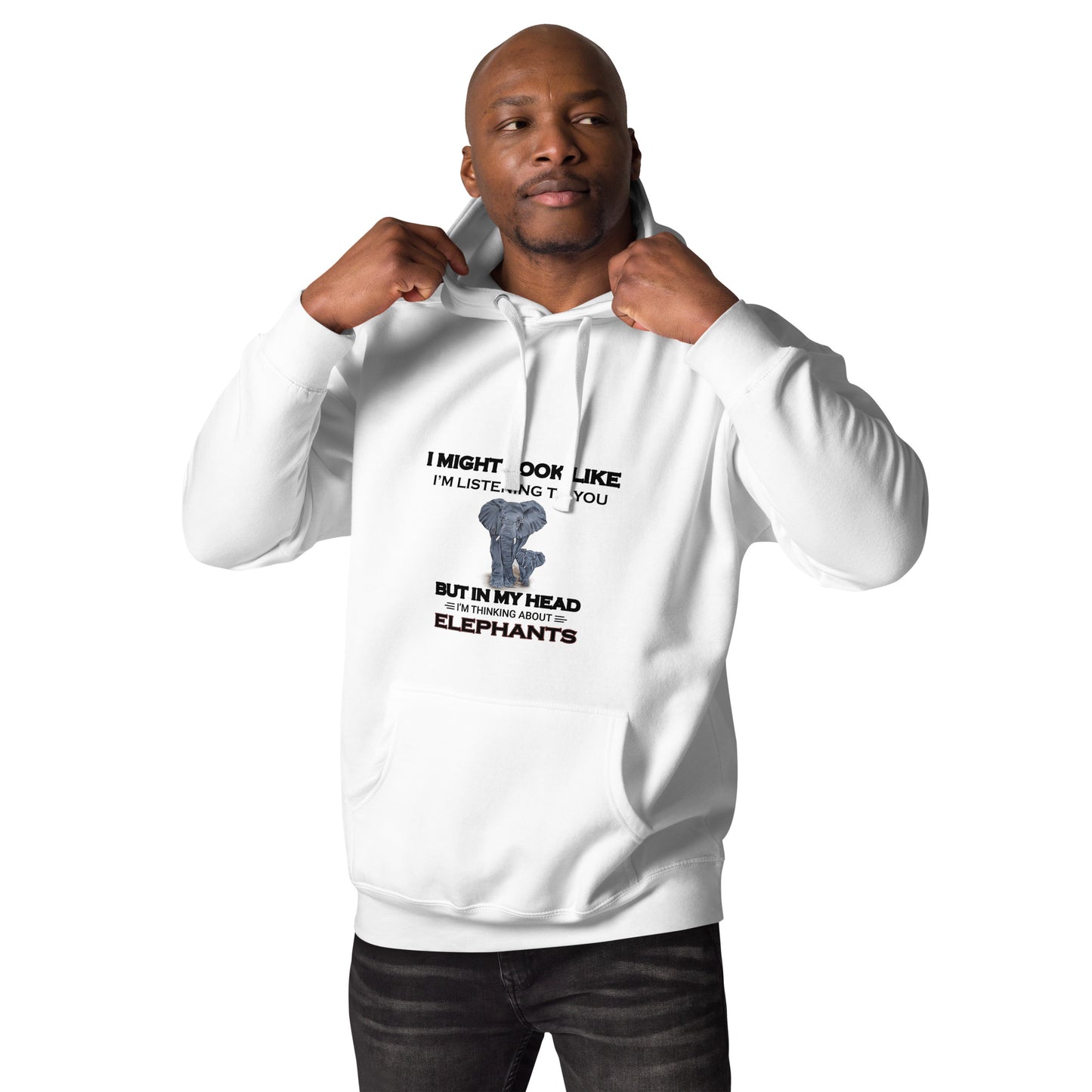 Thinking About Elephants | Unisex Hoodie