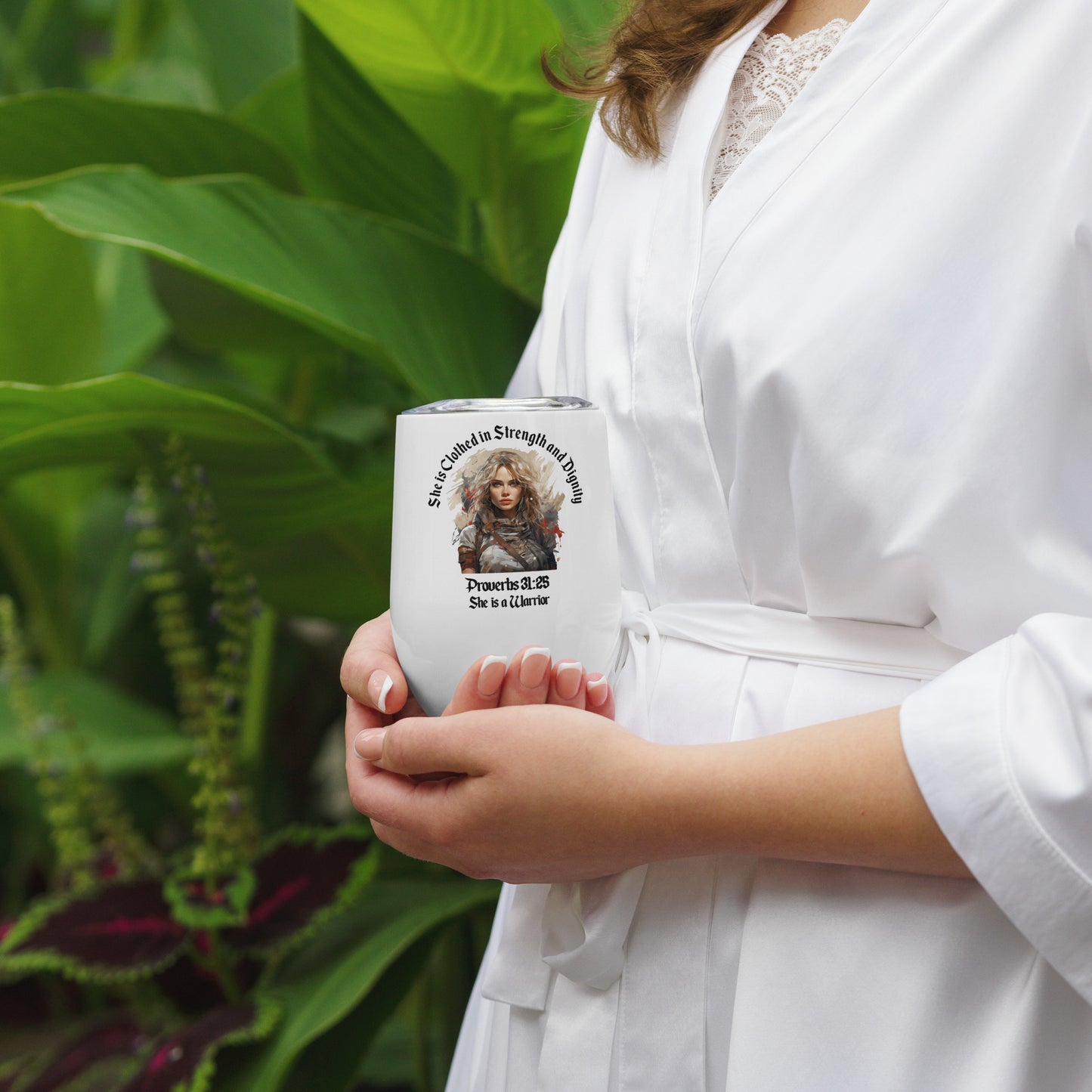 She is a Warrior | Wine tumbler