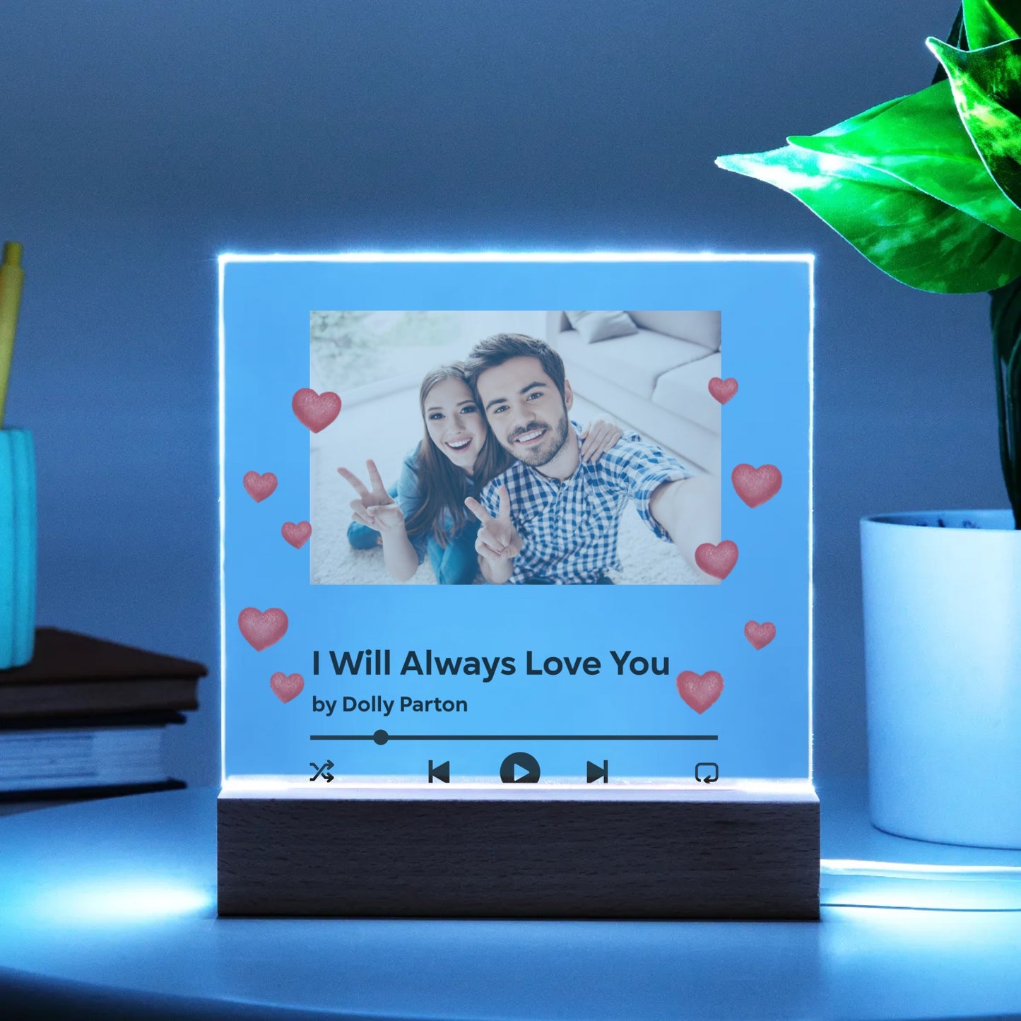 Our Love Song - Couples Acrylic Square Plaque