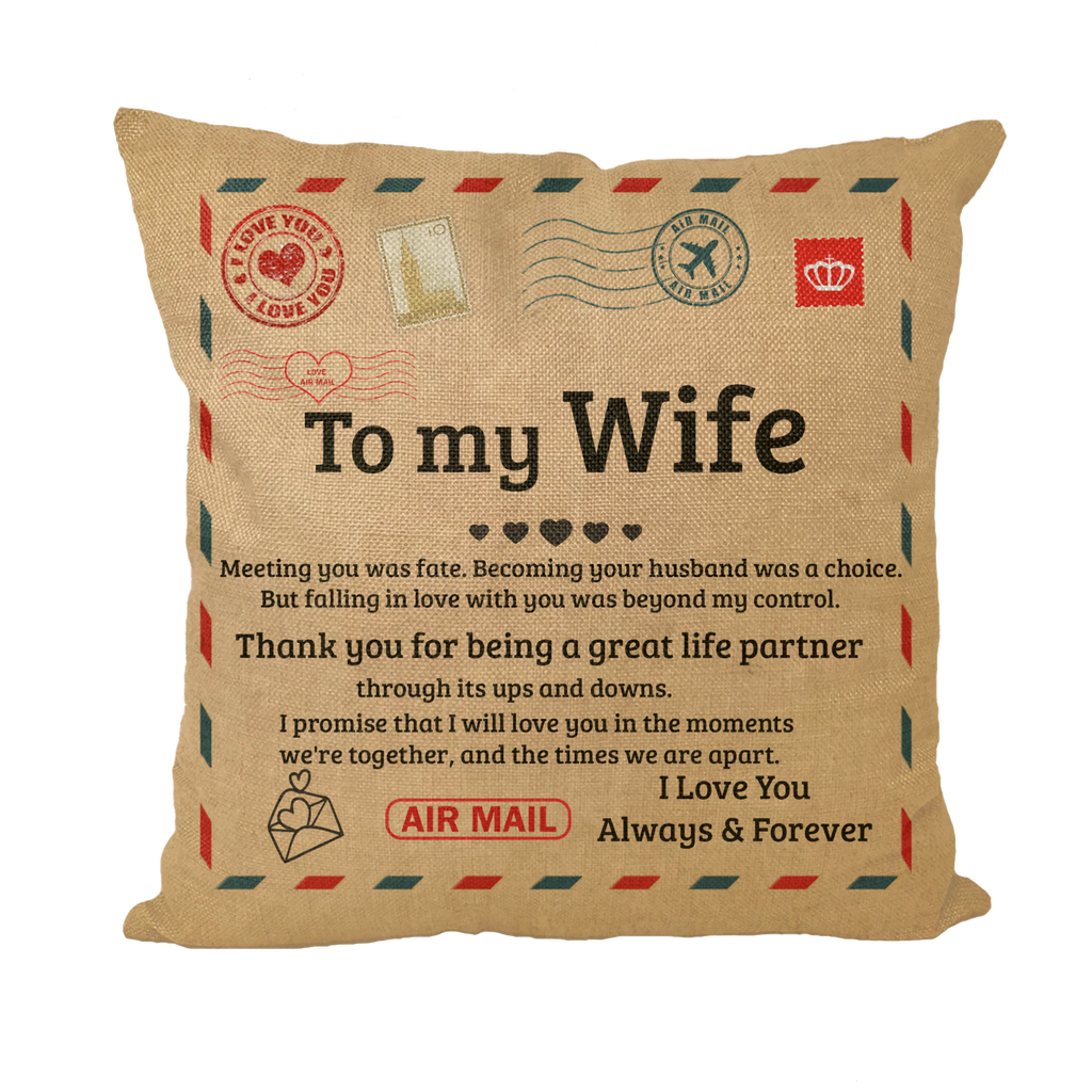 To My Wife | Life Partner | Pillow | AOP