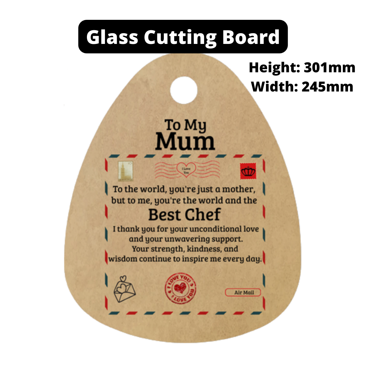 To My Mum | Best Chef | Cutting Board | AOP