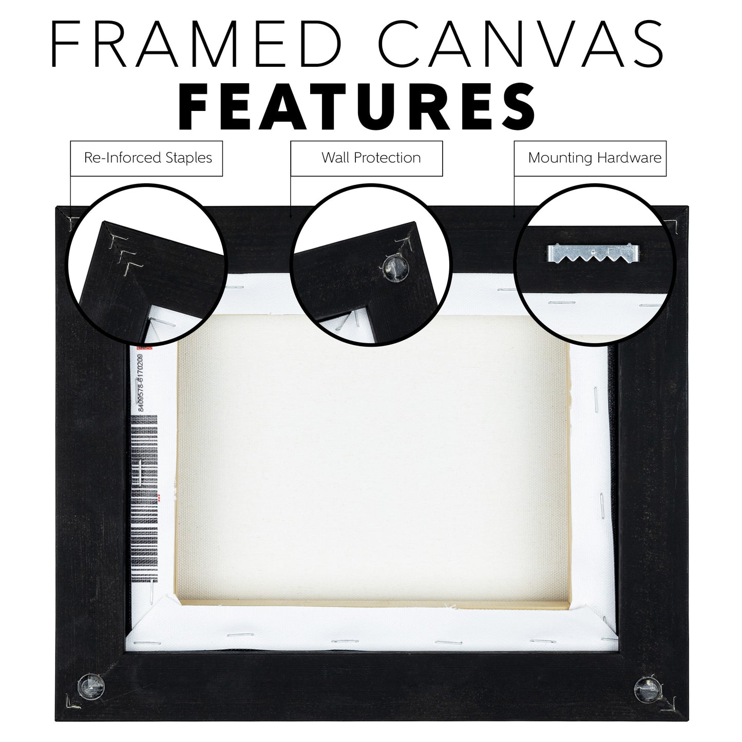 Square Framed Canvas - Gallery Quality Print