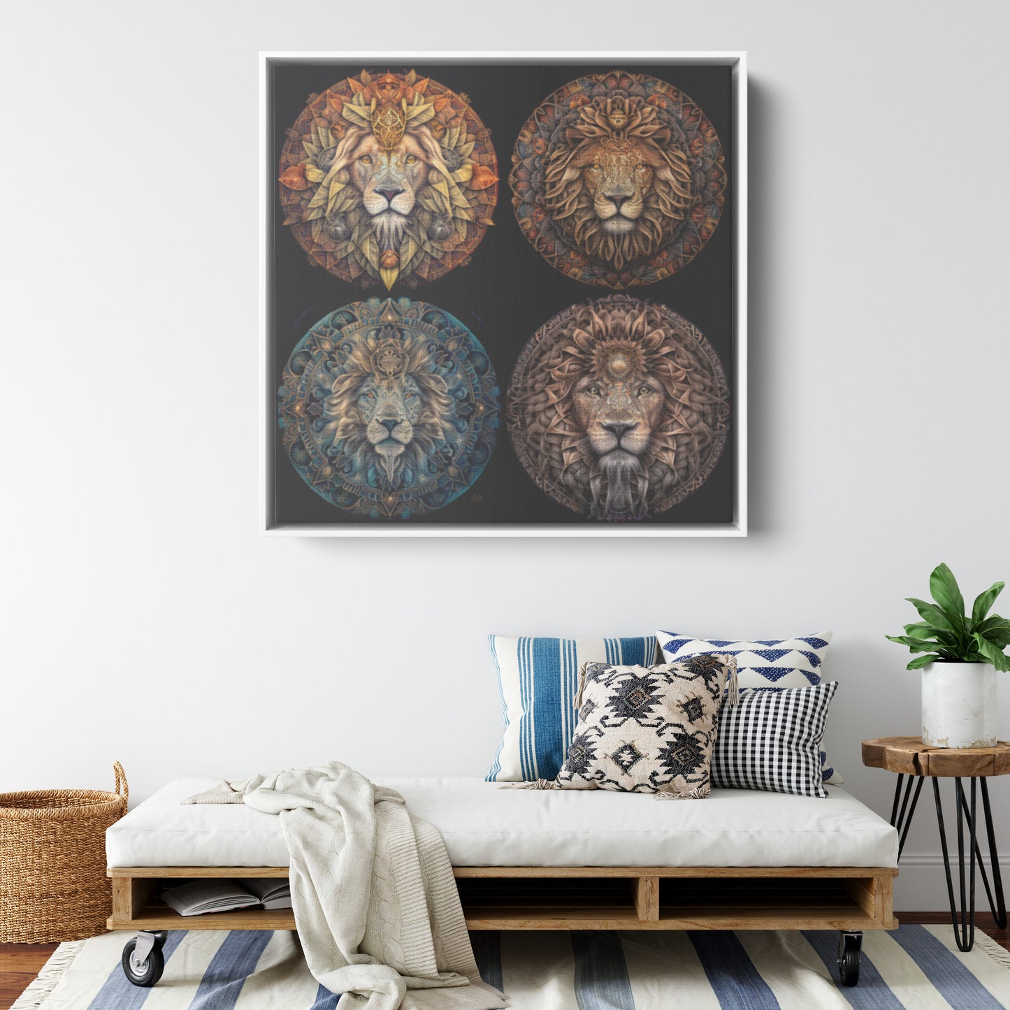 Square Framed Canvas - Gallery Quality Print