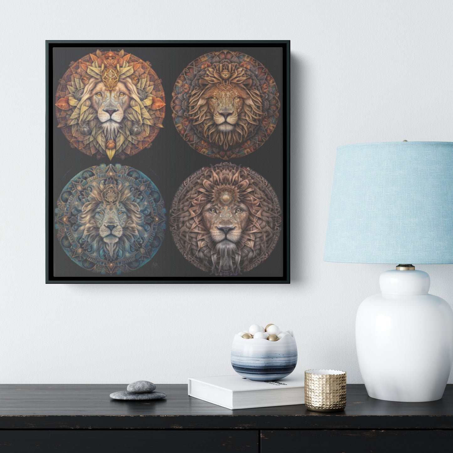 Square Framed Canvas - Gallery Quality Print