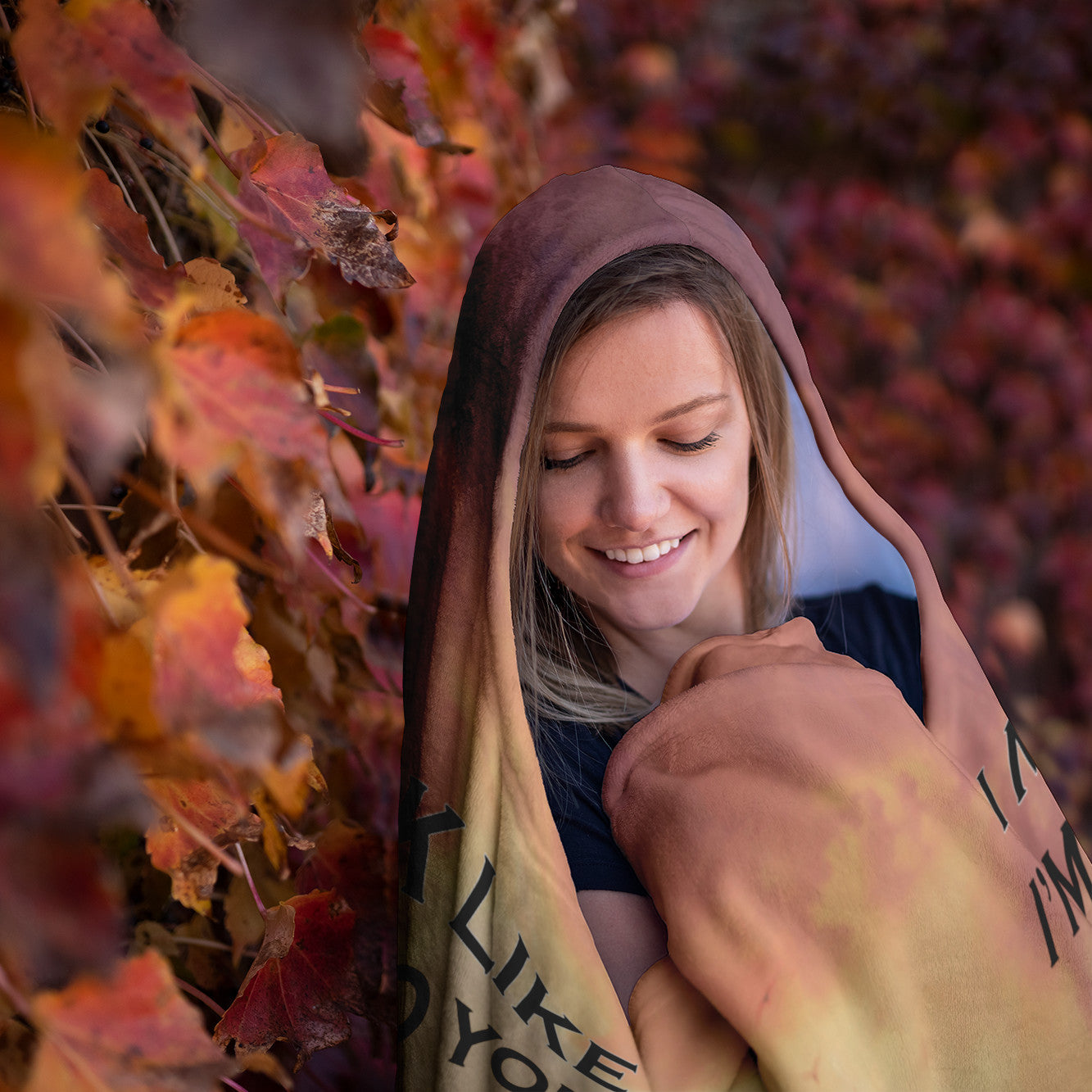 Thinking About Elephants | Premium Adult Hooded Blanket | AOP