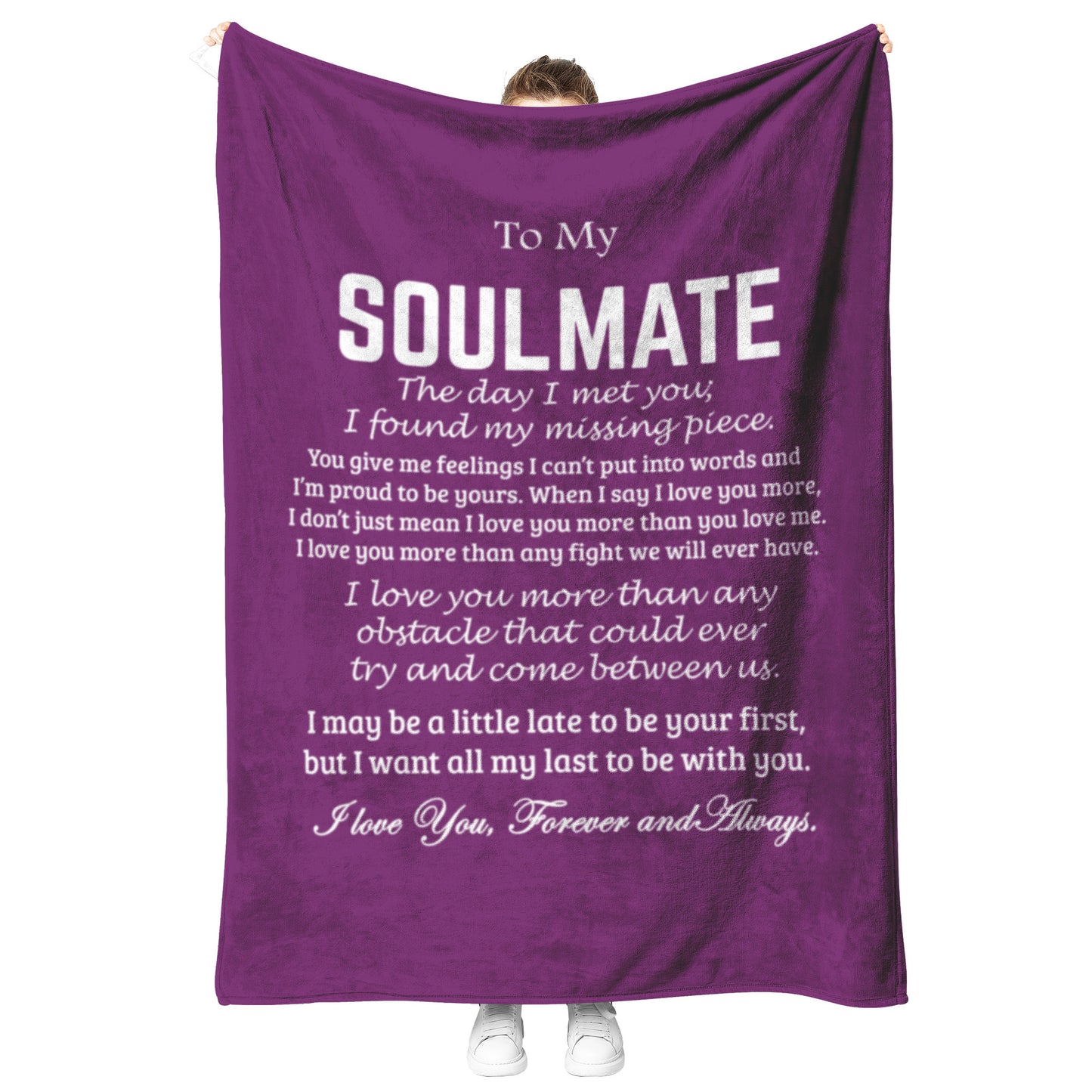 To My Soulmate | Fleece Blanket | Missing Piece | TL