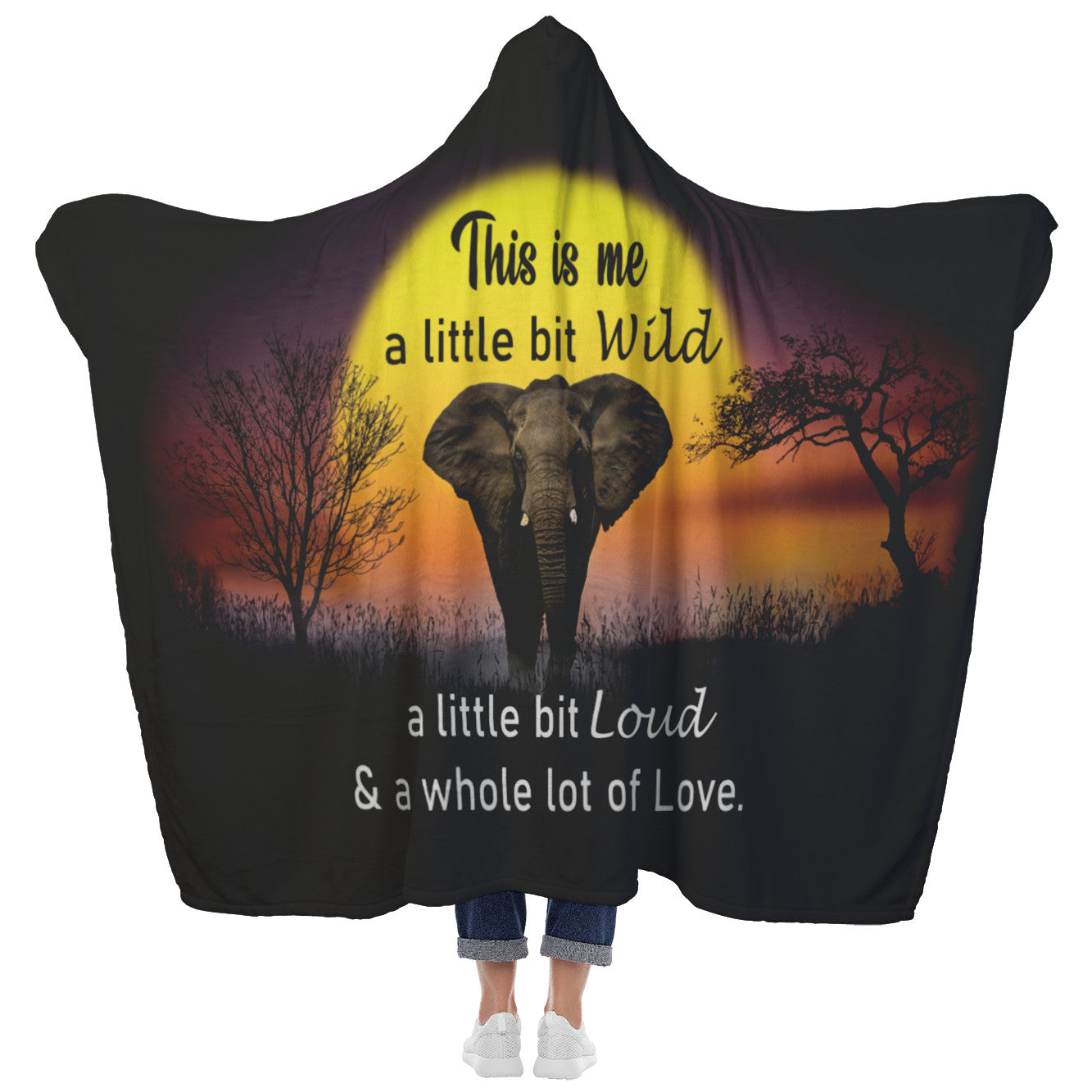 Wild and Loud - Premium Adult Hooded Blanket