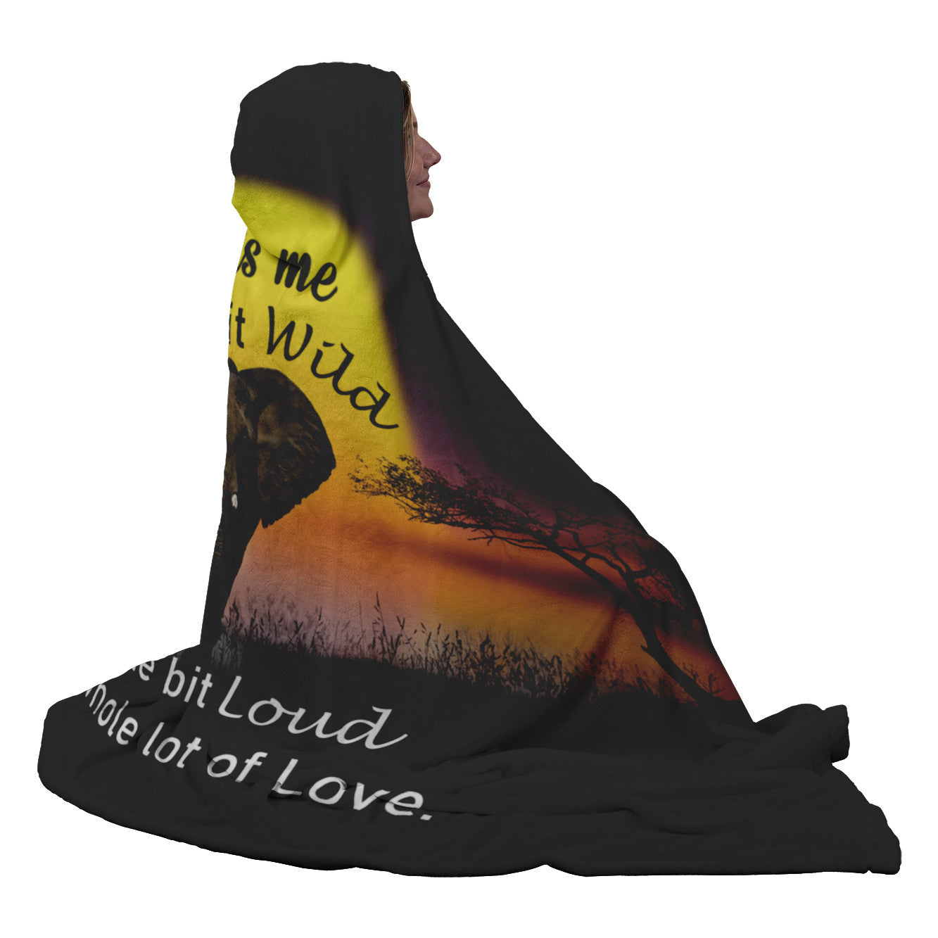 Wild and Loud - Premium Adult Hooded Blanket