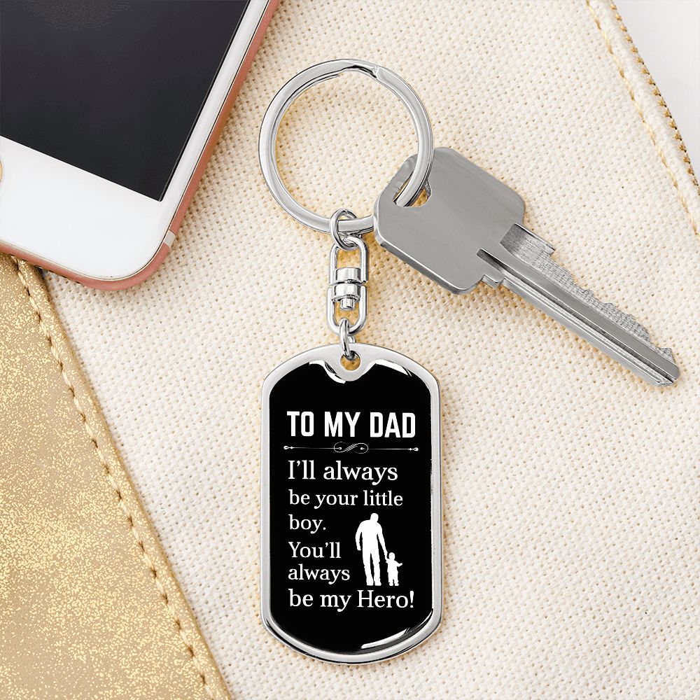To My Dad | Hero | Dog Tag