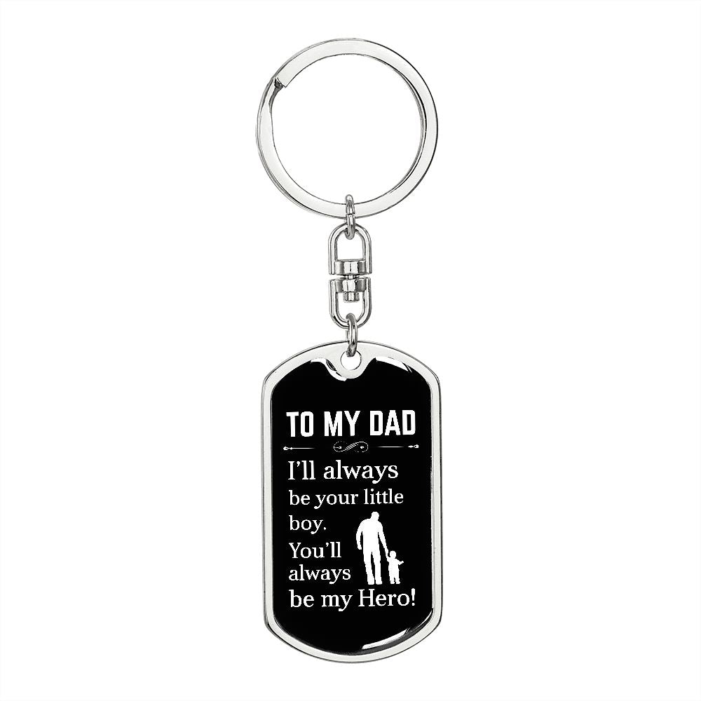 To My Dad | Hero | Dog Tag