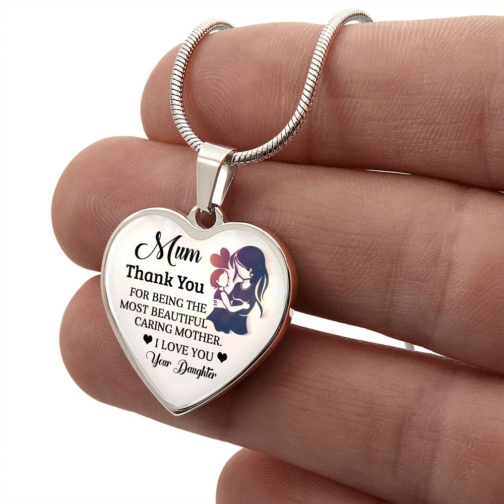 To My Mum | Thank You | Heart Pendant