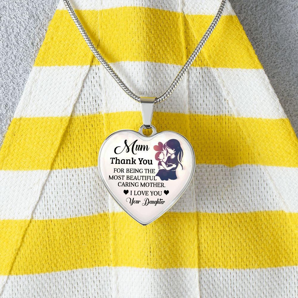 To My Mum | Thank You | Heart Pendant