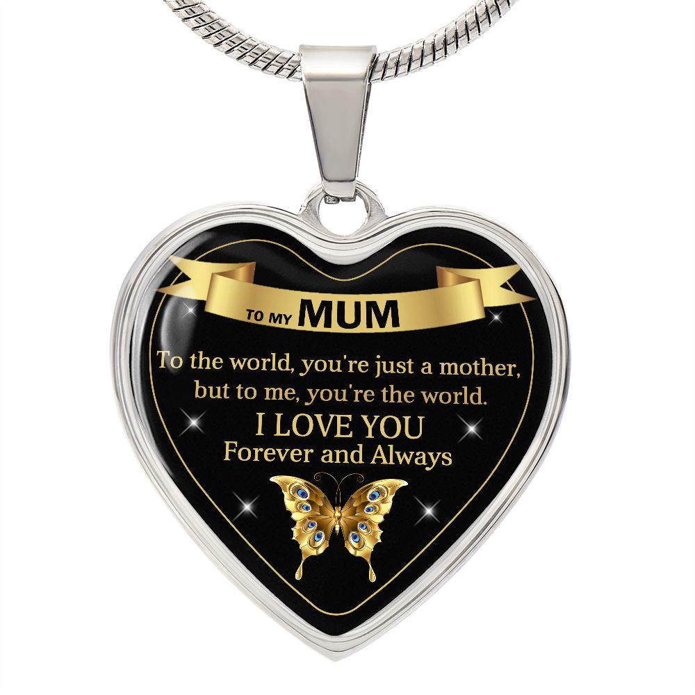 To My Mum | World | Heart Pendant