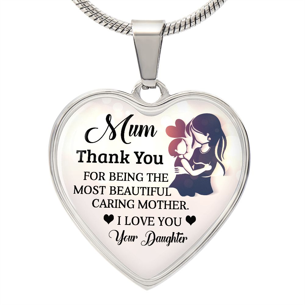 To My Mum | Thank You | Heart Pendant