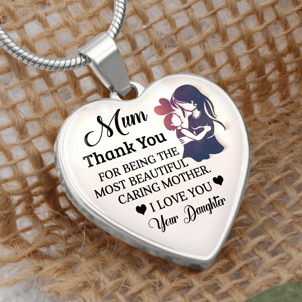 To My Mum | Thank You | Heart Pendant