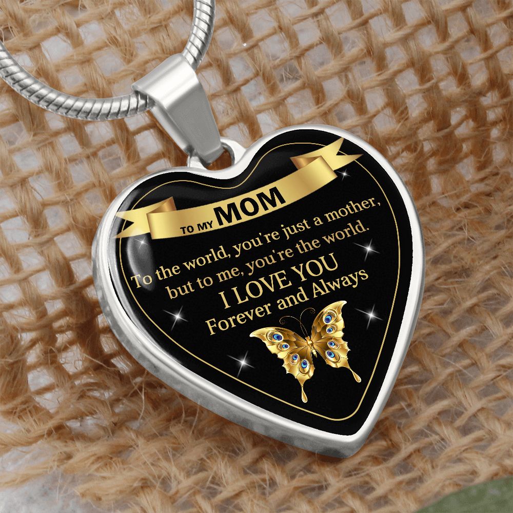 To My Mom | World | Heart Pendant