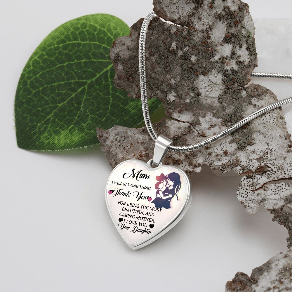 To My Mum | Love You | Heart Pendant