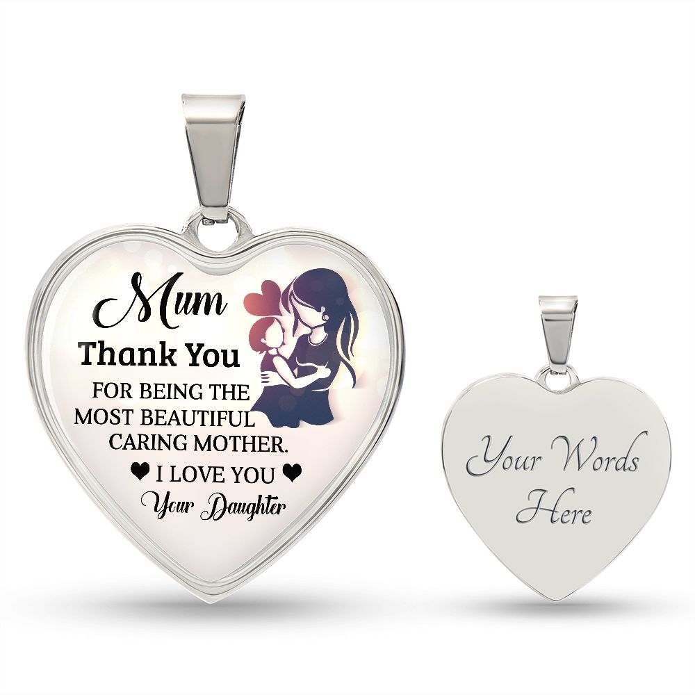 To My Mum | Thank You | Heart Pendant