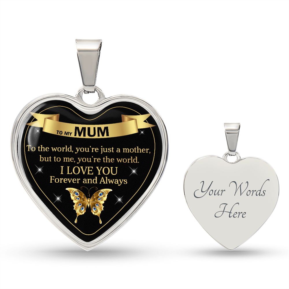 To My Mum | World | Heart Pendant