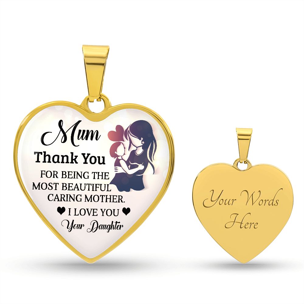 To My Mum | Thank You | Heart Pendant