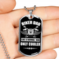 Biker Dad Dog tag