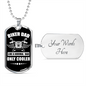 Biker Dad Dog tag
