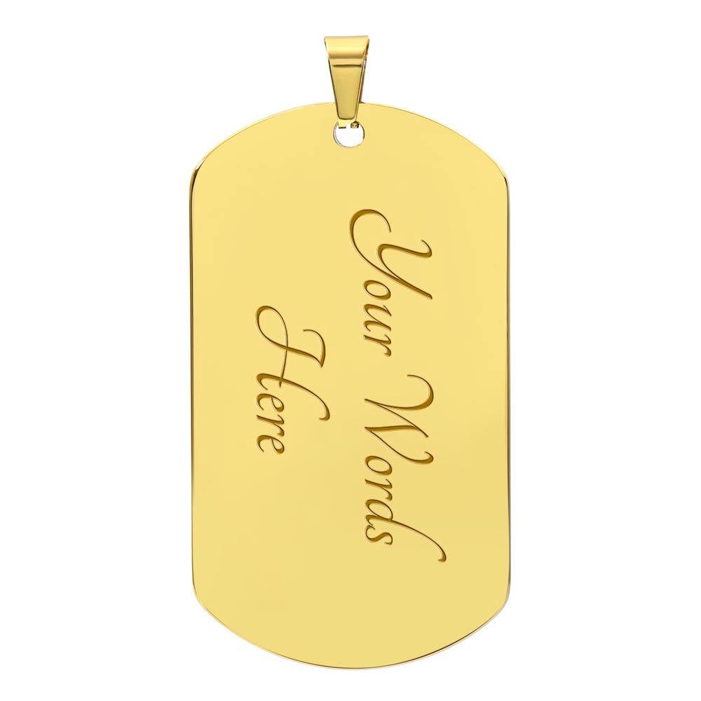 To My Dad | Hero | Dog Tag | HJ