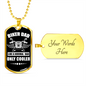 Biker Dad Dog tag