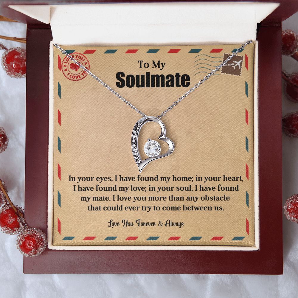 To My Soulmate | My Home | Forever Love Necklace