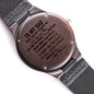 To My Dad | Catch & Throw | Engraved Wooden Watch