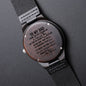 To My Dad | Catch & Throw | Engraved Wooden Watch